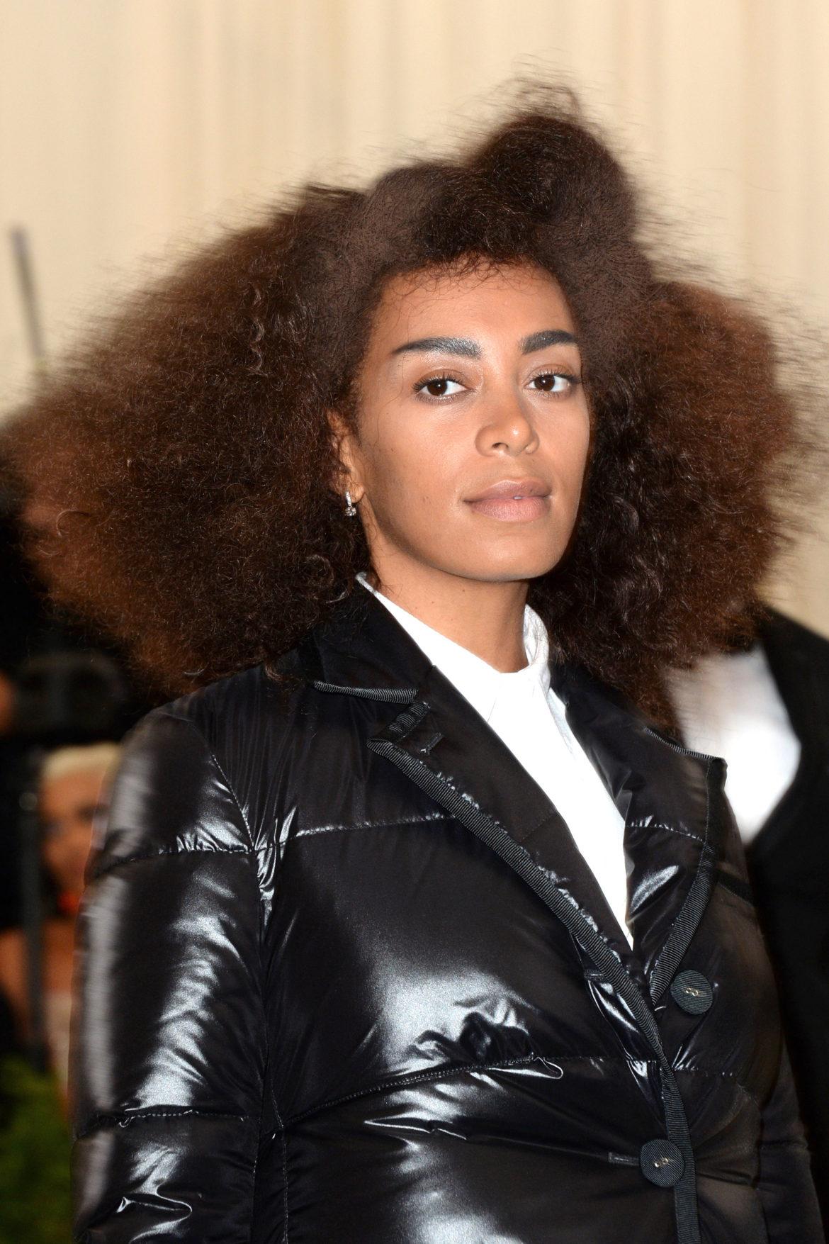 Solange Knowles arriving on May 1, 2017 at the Costume Institute Benefit at The Metropolitan Museum of Art celebrating the opening of 