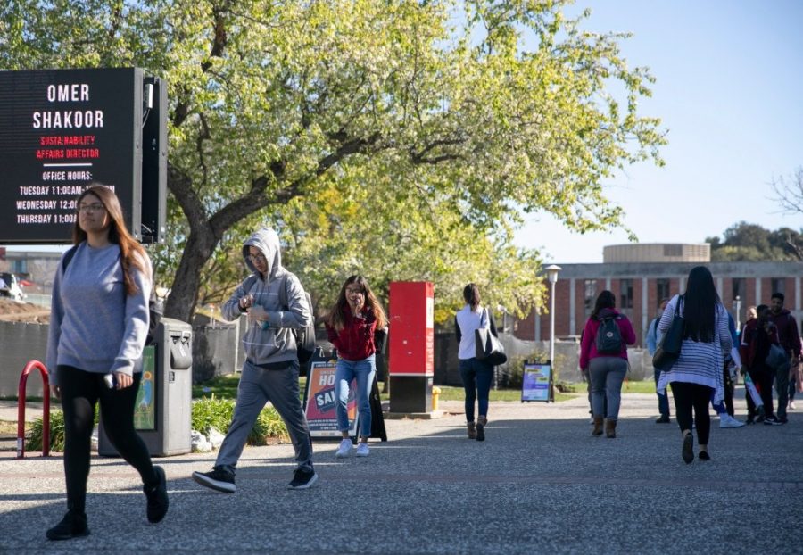 Students at California State University can look forward to at least one thing next school year: Chancellor Joseph Castro says no tuition increases. Photo by Anne Wernikoff for CalMatters
