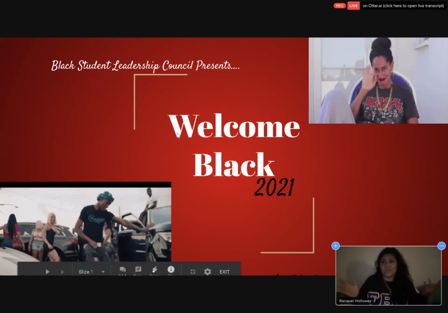 Party by Beyonce featuring J. Cole played in the background transitioning to Saweeties recent release, Back to the Streets, while 95 participants settled in. The event was co-hosted by Racquel Holloway, bottom right, and  and Simone LaBon on Wednesday, Feb. 10, 2021.