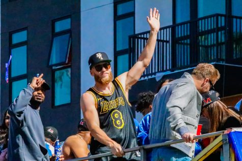 Cooper Kupp waves to the fans