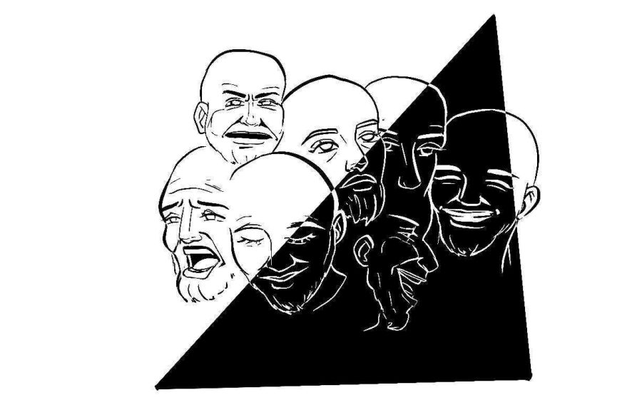 A illustration of deferents faces