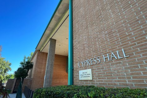Cypress Hall at California State University, Northridge on Wednesday, April 13, 2022.