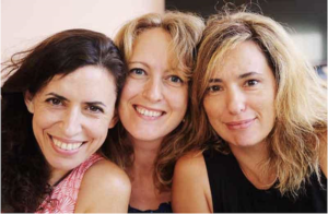 three middle-aged women