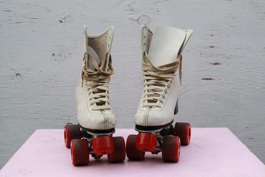 Deena Jenkins pair of roller skates that she used as a child when she would skate at her local roller rink almost every weekend. She continued the tradition with her children until Skate Depot, their local rink in Cerritos, Calif., closed down.
