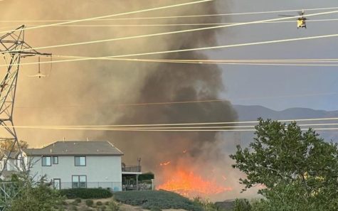 Images taken from NextHome Real Estate Rockstars realtor Chris Rodriguez during the Castaic fires on Aug. 31, 2022, in Castaic, Calif.