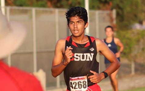 CSUN mens cross country player running