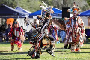 people celebrating Native American culture