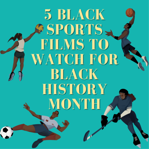 banner saying 5 black sports films to watch for black history month