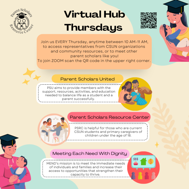Flyer of a virtual events of Parents