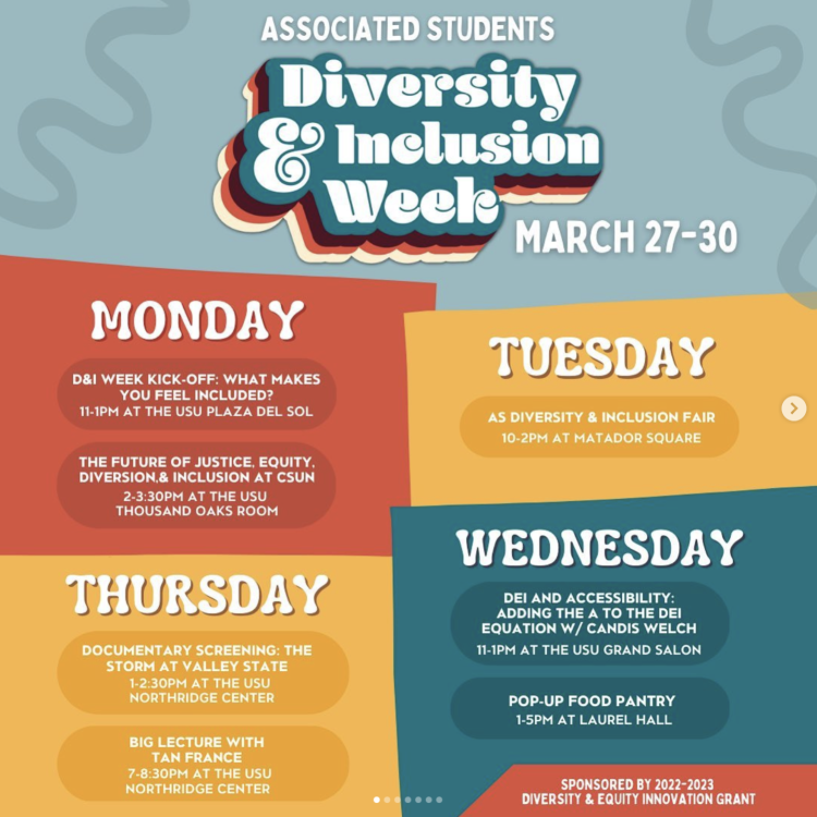 A flyer of "diversity & inclusion week"