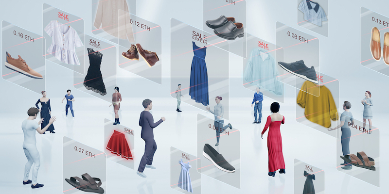 An+illustration+of+people+on+the+metaverse+shopping