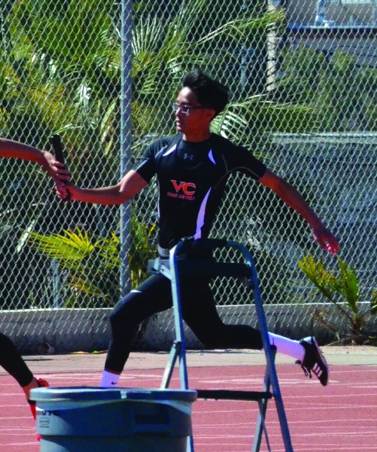 A athlete running