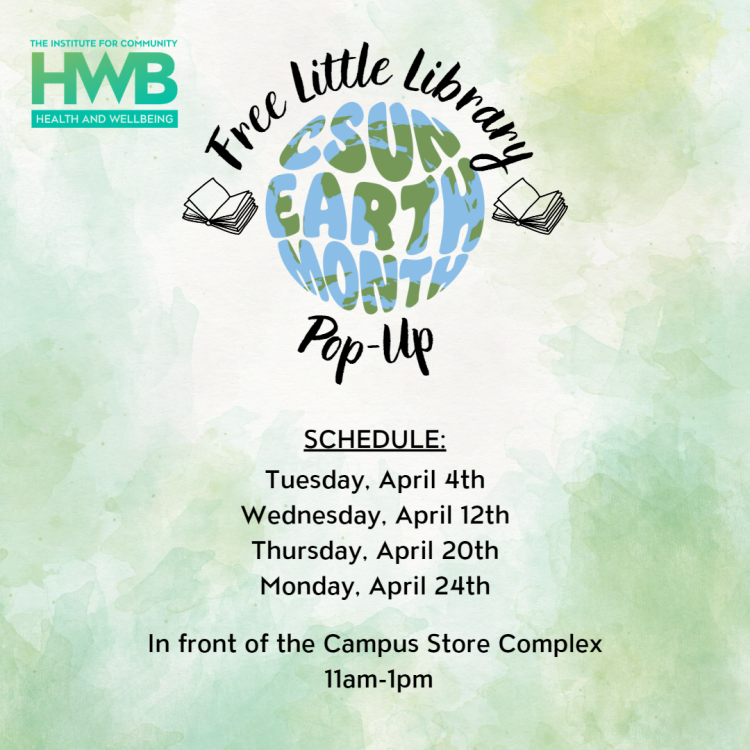 Flyer of "Free little library pop-up"