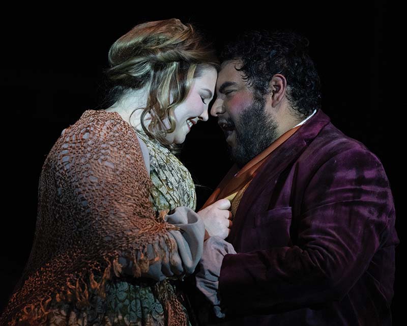 Jeannine Allen and Guillermo Keymolent as Mimi and Rodolfo, respectively. The roles are key parts in the opera and a second cast performed the same roles on some nights.