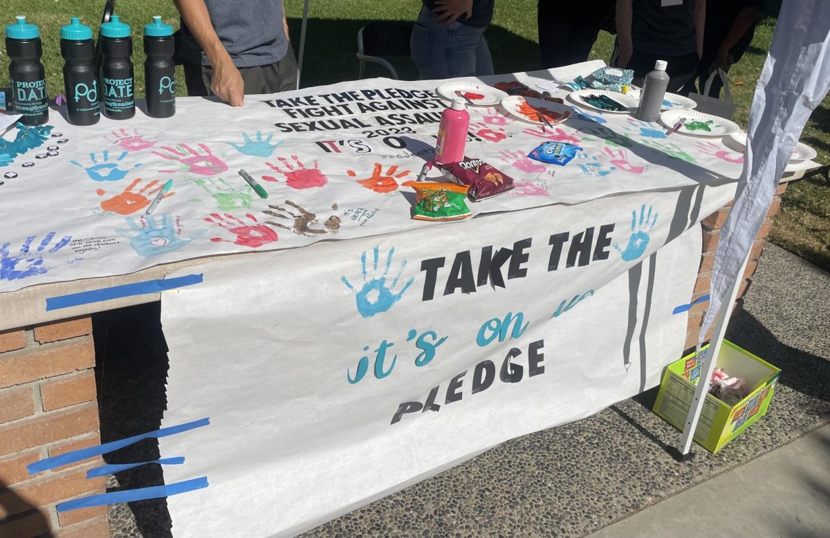 Project D.A.T.E. hosted a tabling event in the middle of the quad on Oct. 24 in Northridge, Calif.