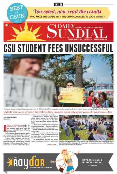  2014 - “To be in agreement with these fees is to lack creativity…there are different venues to get money from, yet their go-to option is to increase tuition,” said Edgar Ramos.