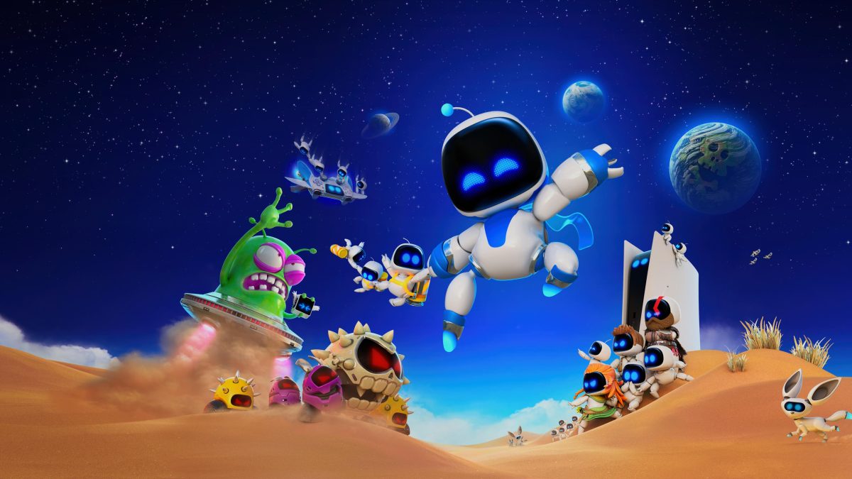 Astro Bot splash screen. Captured on PS5