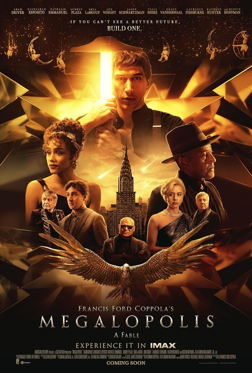 Theatrical poster for Megalopolis. Courtesy of IMDb.