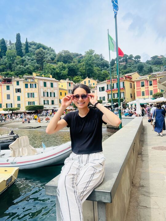 Allison Maltun in Italy during her study abroad trip over the summer in 2024