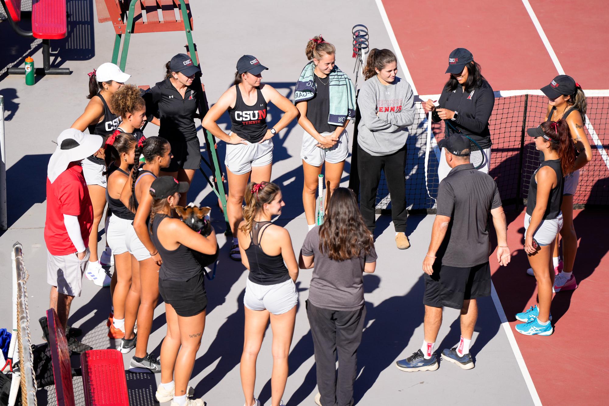 Photo Courtesy of CSUN Athletics; Women's Tennis Team Shot