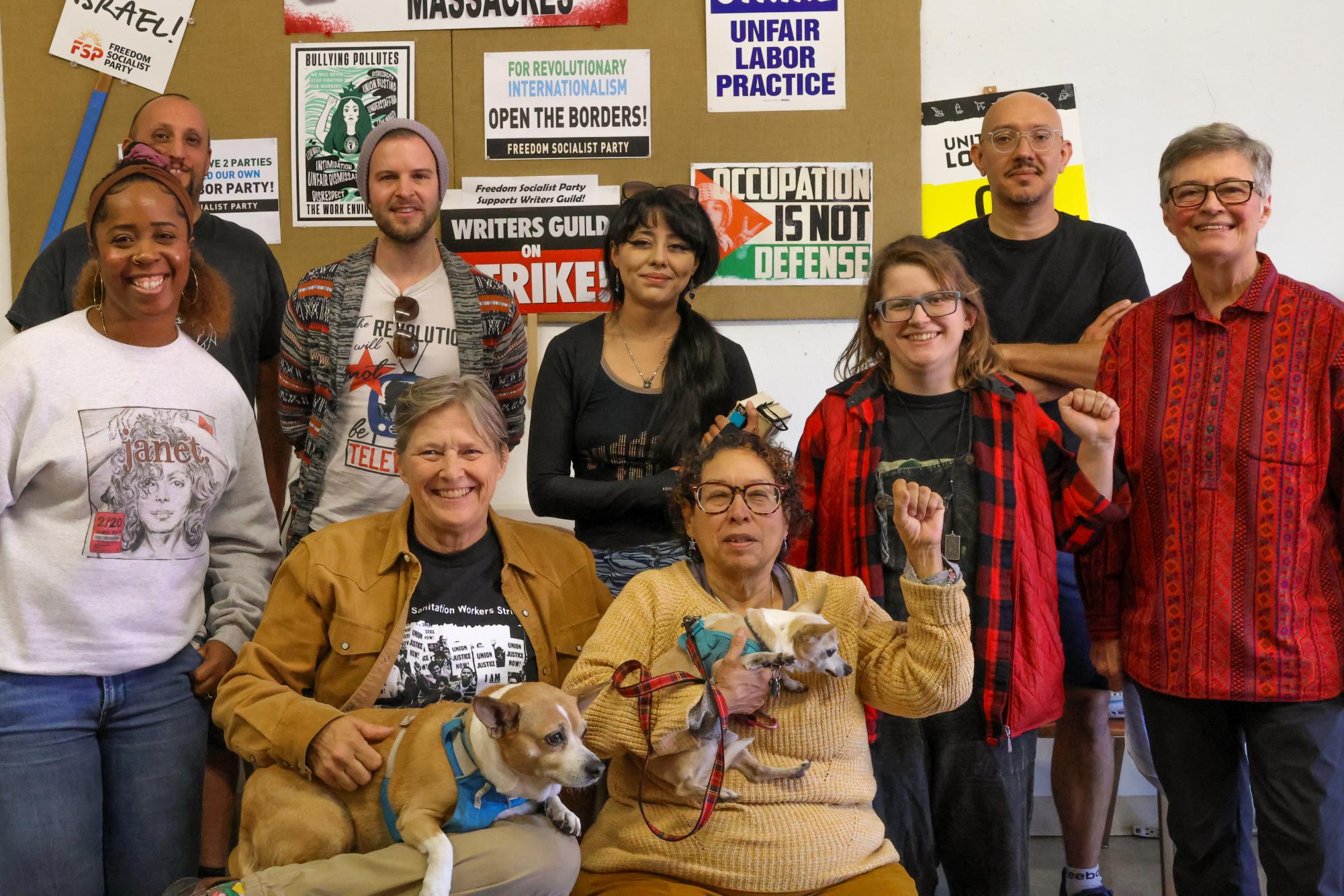 Activists gather at Solidarity Hall LA to address post-election concerns