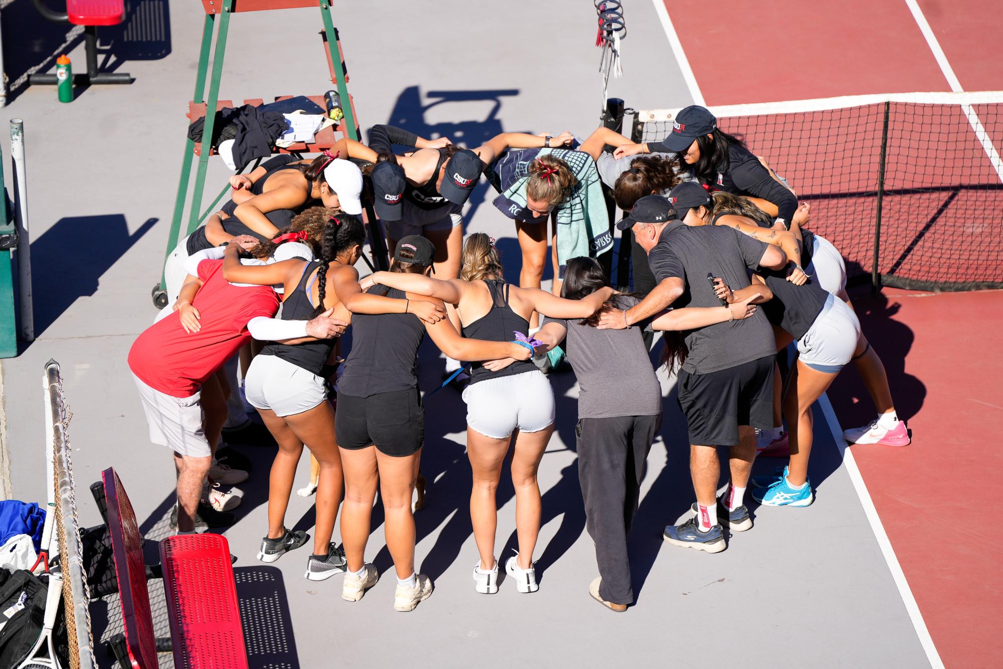 Women's Tennis Team shot, Photo Courtesy of CSUN Athletics