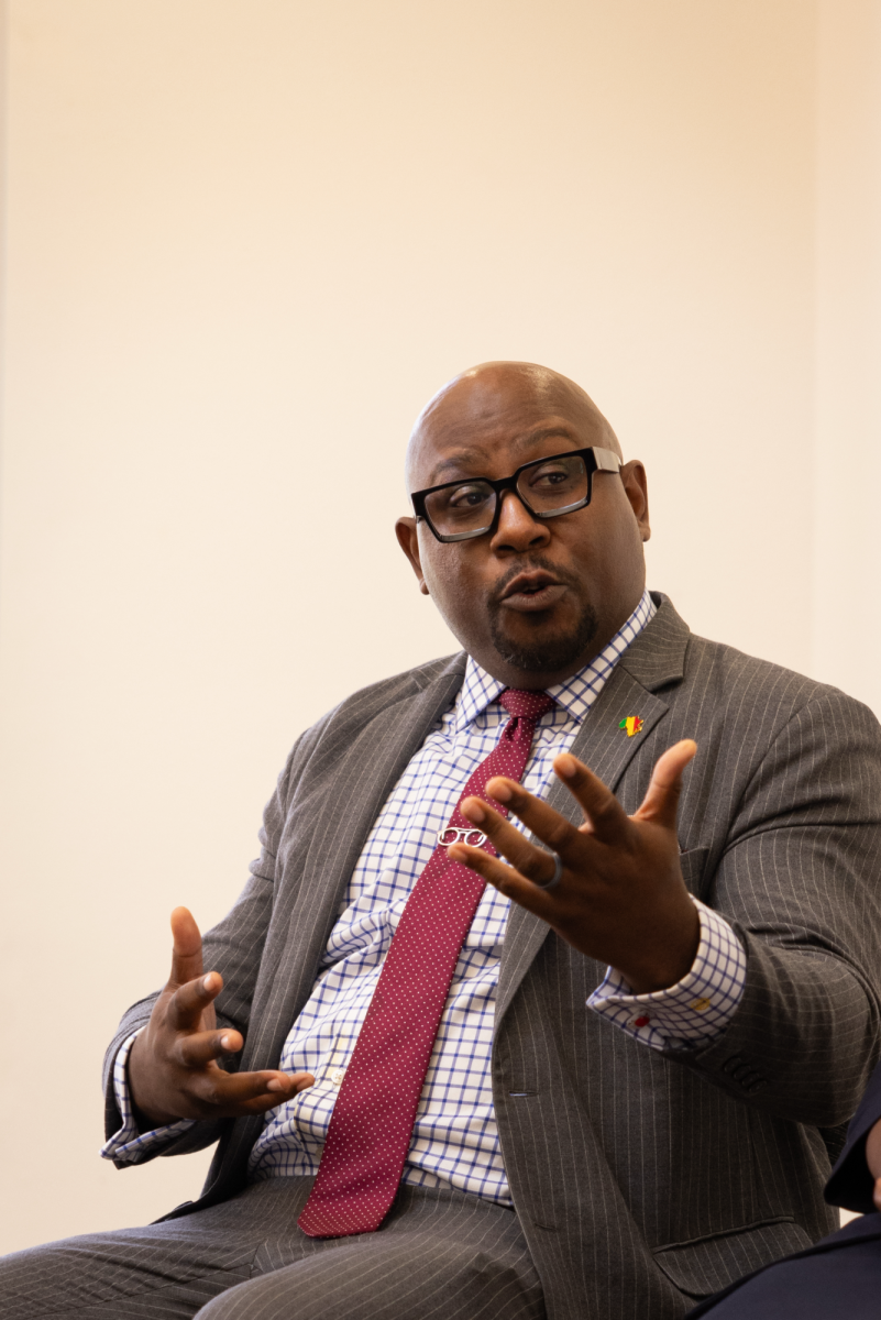 Public defender George A. Turner, Jr. discusses his career and how he approaches his clients at the 'Critical Race Theory, Ethnic Studies & the Criminal Legal System: A Conversation on Justice With Black Public Defenders' event in the Thousand Oaks room of the University Student Union on Monday, Oct. 21, 2024.