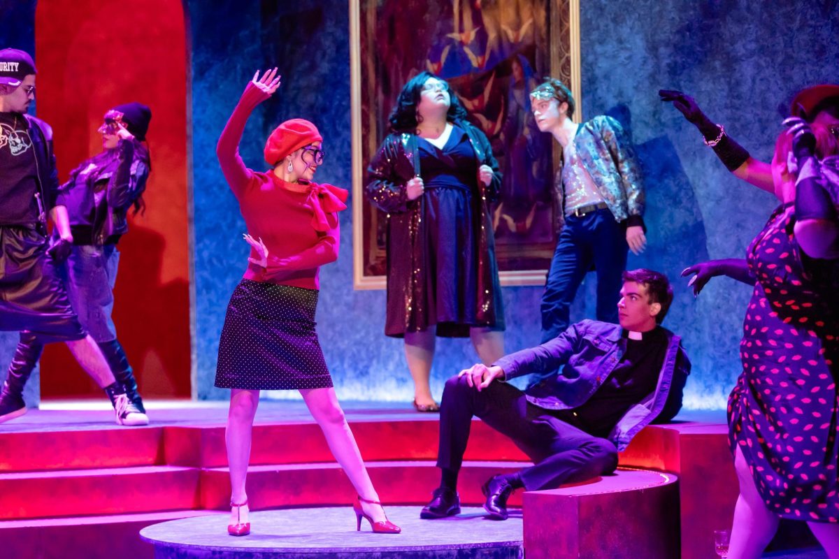 From left Jason Steele (Mercutio), 
Alexa Lara (Benvolio), Daisy Acosta (Lady Montague), Emily Gomez (Princess of Verona), Thomas Cargin (Romeo), Sam Drake (Friar Laurence), and Liz Peralejo (Nan)