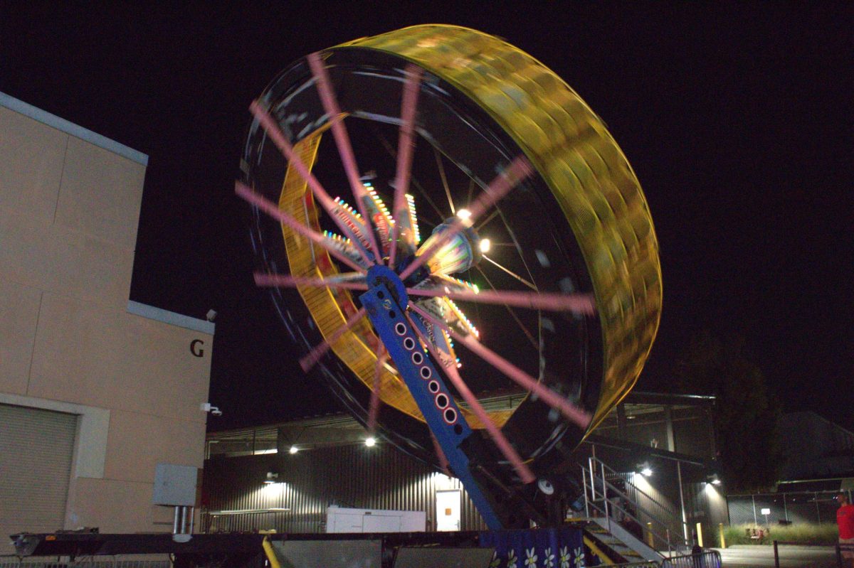 The Round Up ride spinning during the Matador Nights event on Friday, Sept. 12.