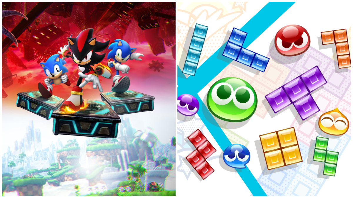 Sonic X Shadow Generations and Puyo Puyo Tetris 2S key art. Courtesy of SEGA.