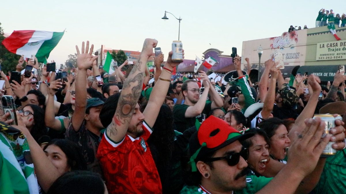 Mexico fans gather in Boyle Heights for Mexico-South Korea match